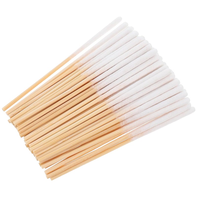 300 Pcs Bamboo Cotton Swabs Pointed Tips For Makeup Personal Care And Spa - Image 1